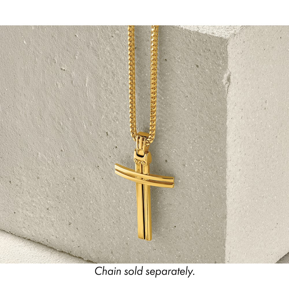Polished Cross Pendant - 28mm