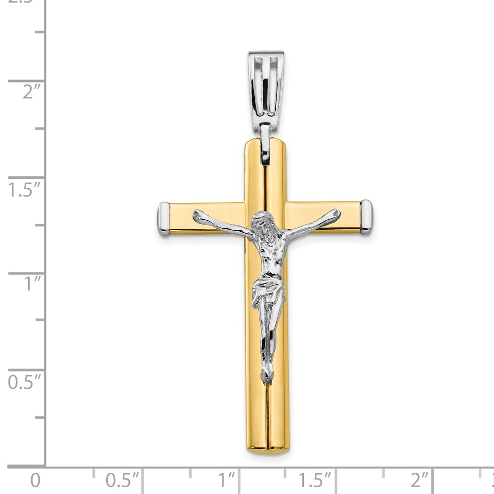 Polished Crucifix Cross Pendant - 27.45mm