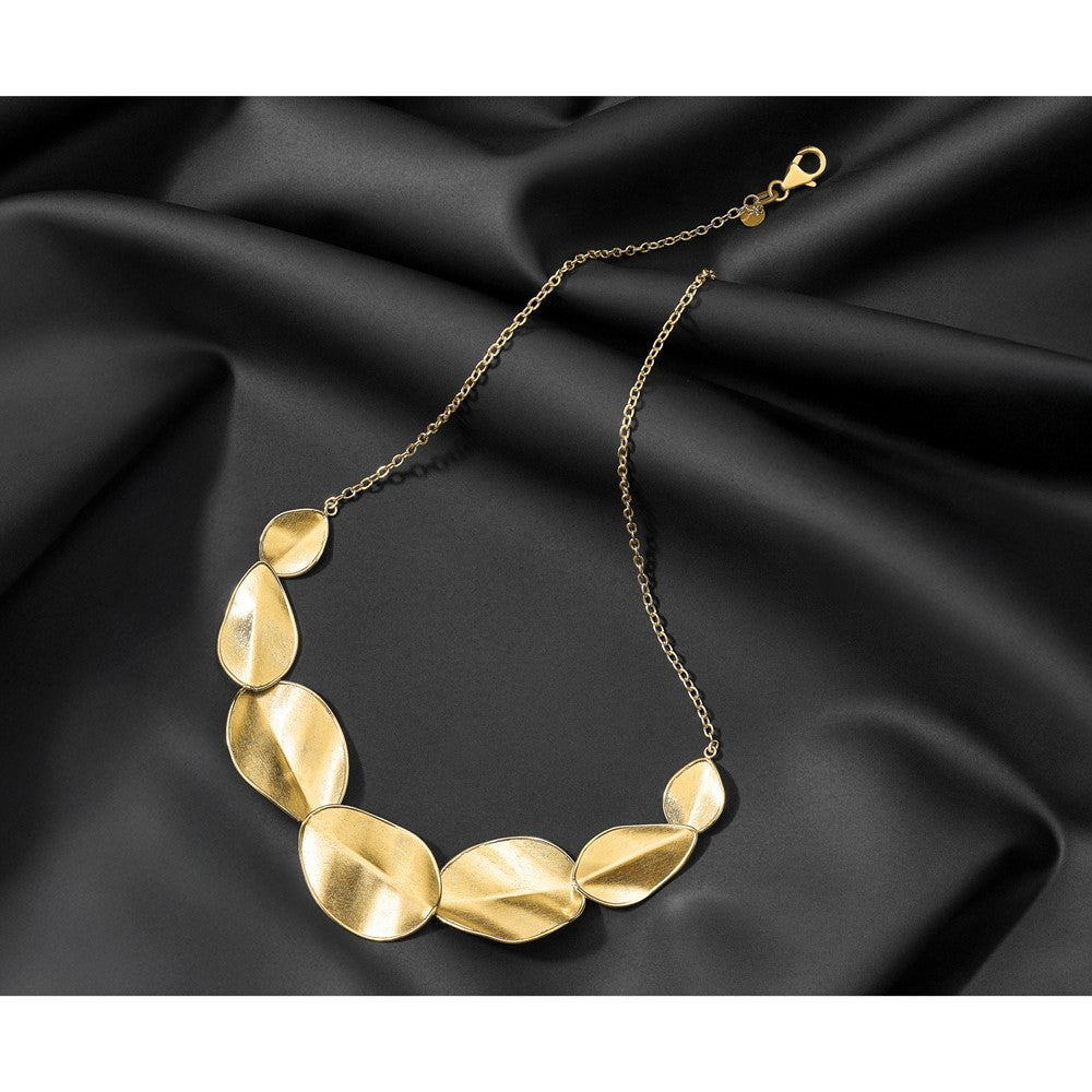 Polished Textured w/ 2in ext Necklace