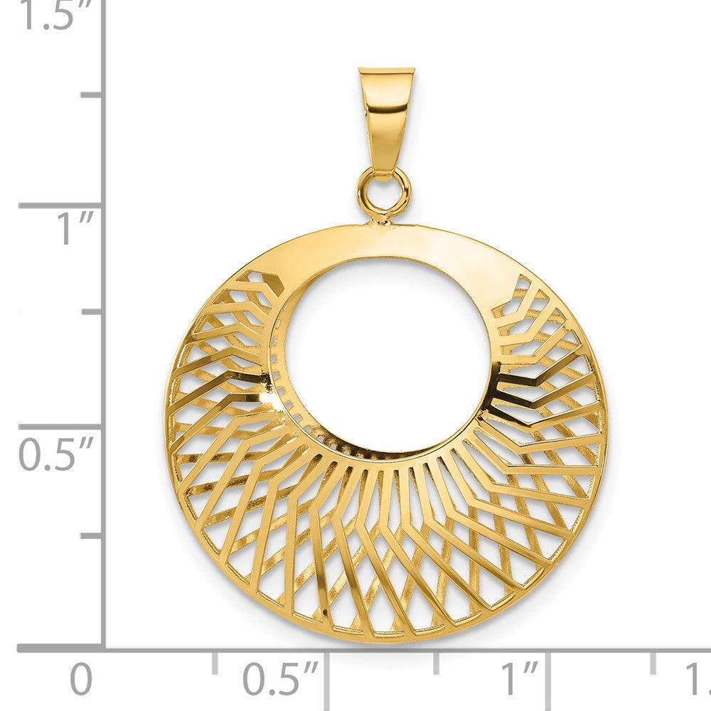 Polished Hollow Fancy Pendant