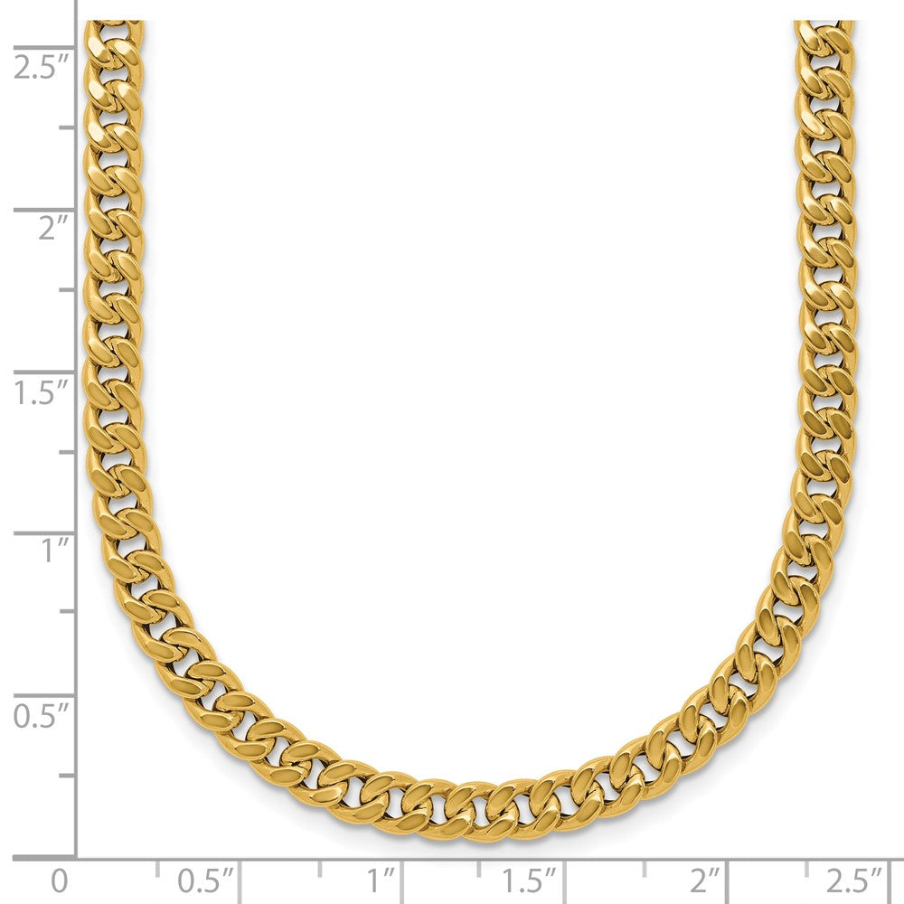 Polished Curb Link Necklace 18"