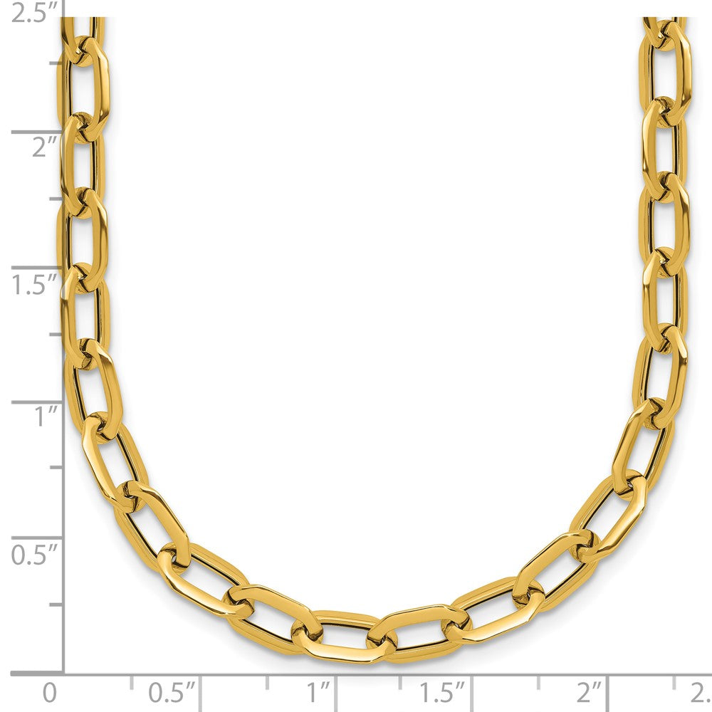 Polished Fancy Link Necklace 18" - 4.08g