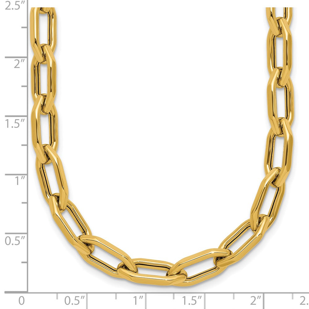 Polished Fancy Link with .5in ext. Necklace