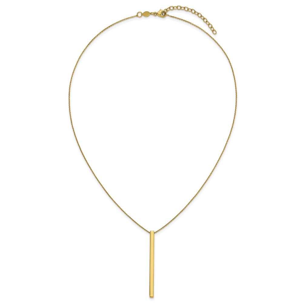 Polished Bar 2in ext. Necklace