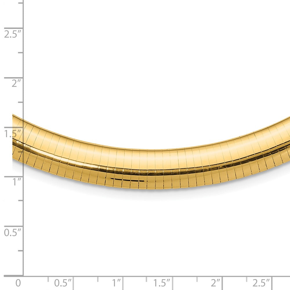 10mm Domed Omega Necklace