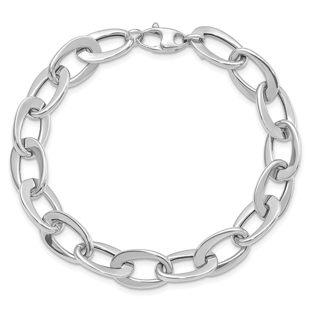 Polished Fancy Link Bracelet 8" - 6.09g
