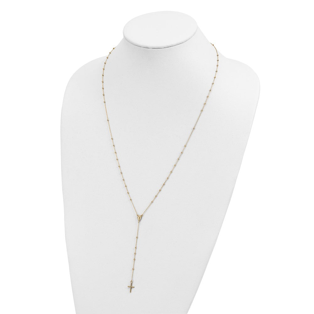 Polished Rosary Necklace 24"