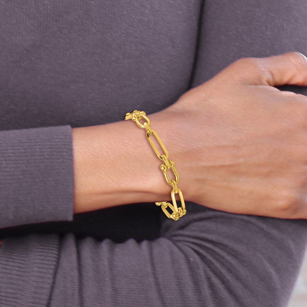 Polished Link Bracelet 7.75" - 7.35mm