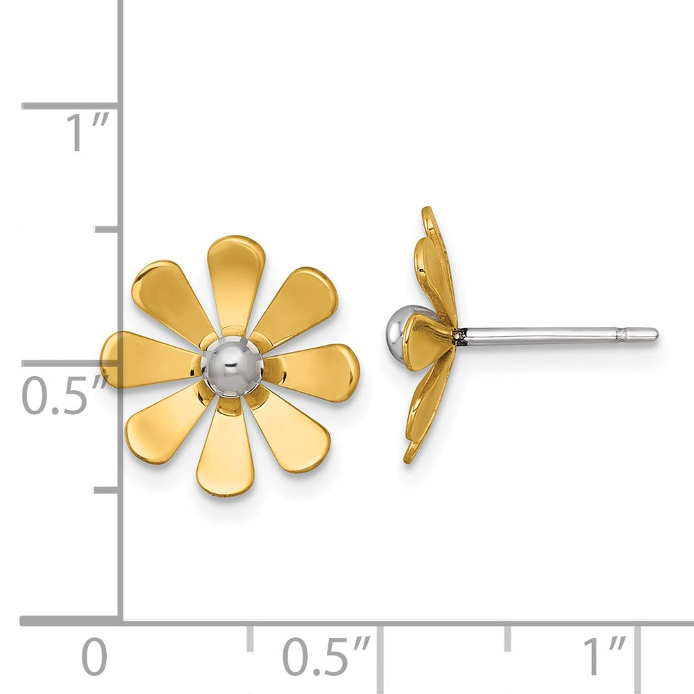 Polished Daisy Post Earrings