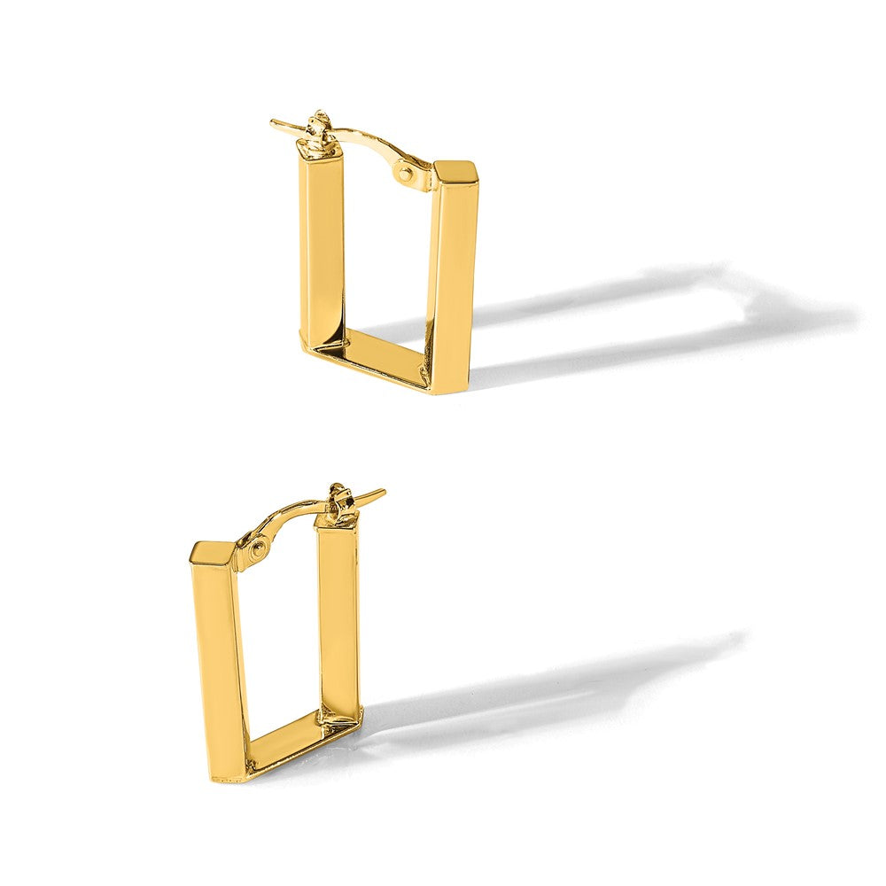 Polished U Shape Hoop Earrings