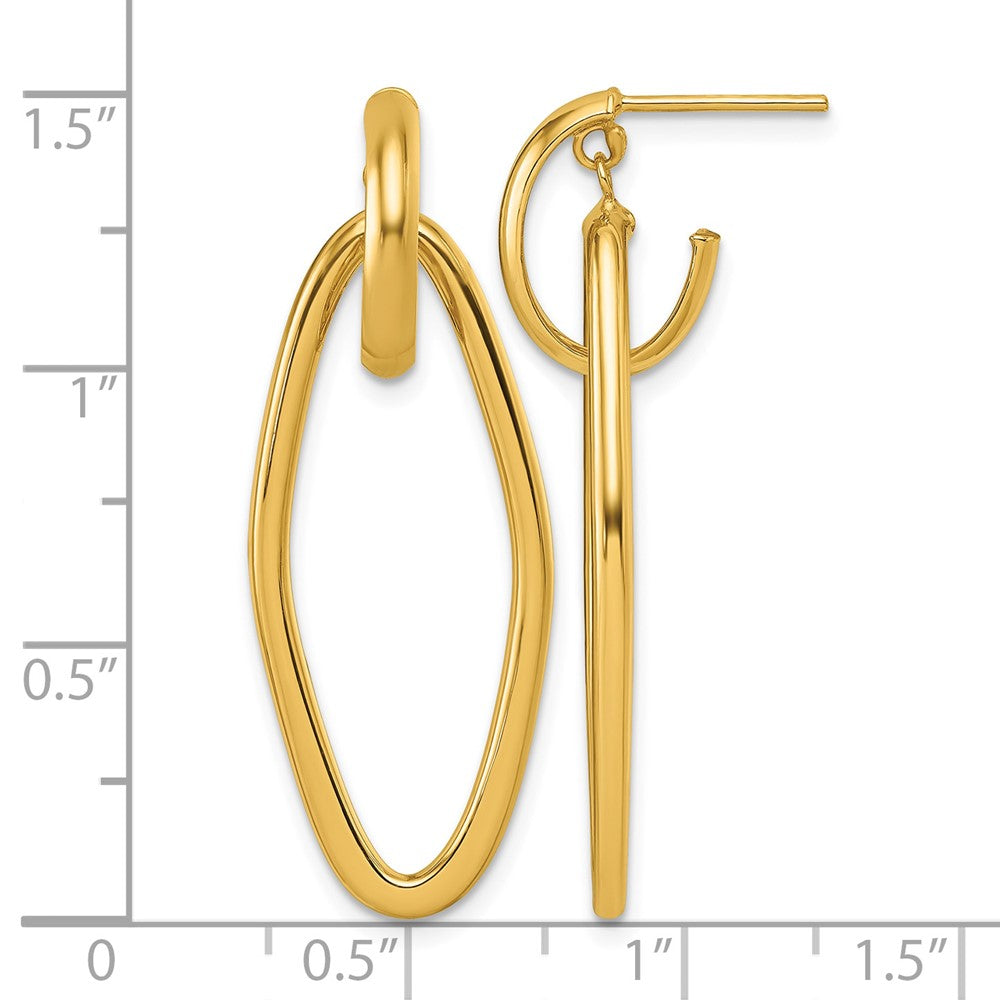 Polished Dangle Post Earrings