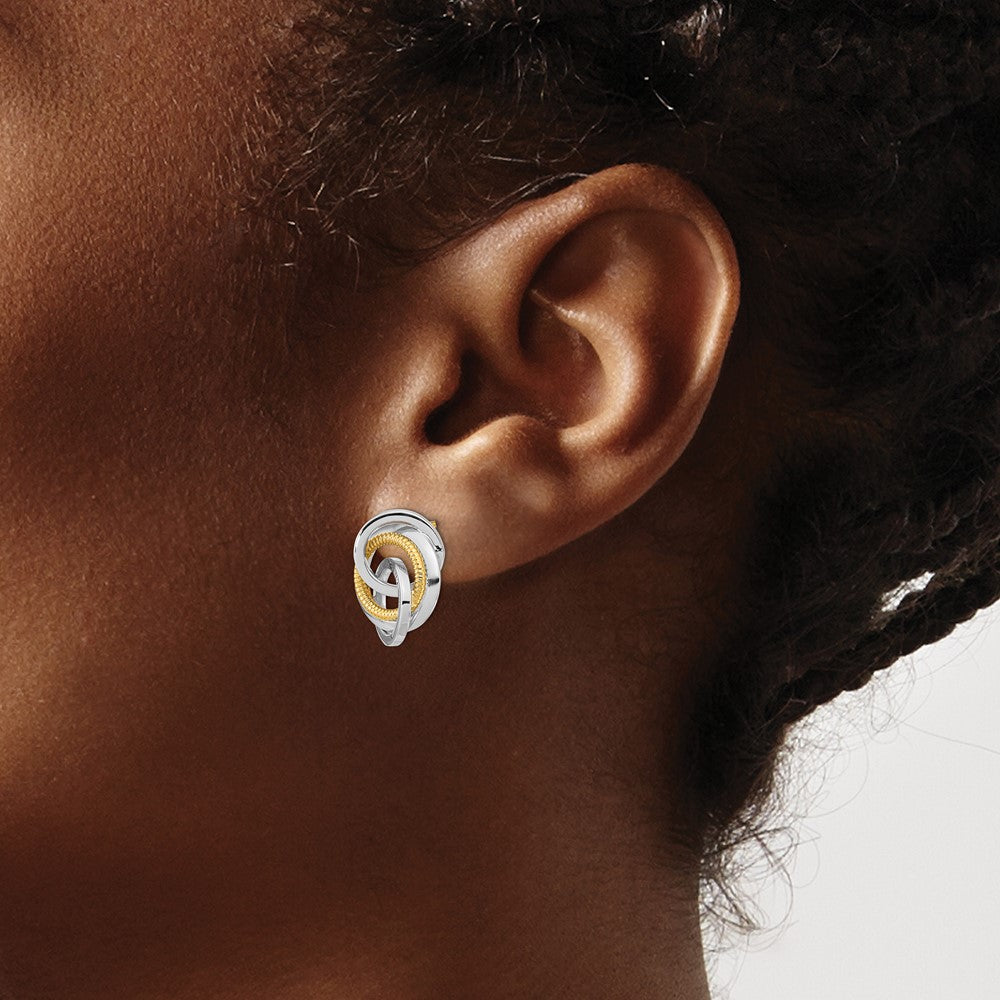 Polished & Textured Post Earrings