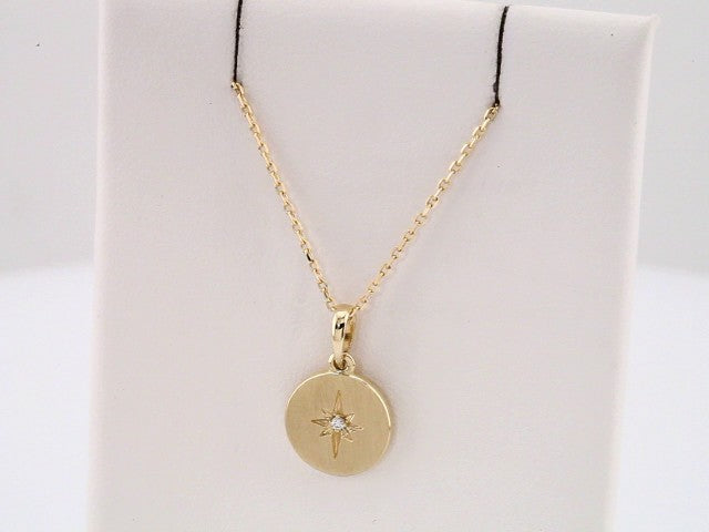 Natural Diamond Accented Star Necklace
