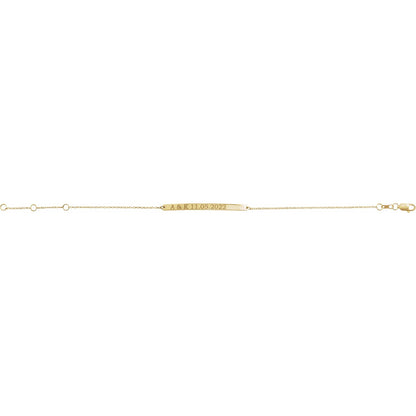 Engravable Skinny Bar 6 1/2-7 1/2" Bracelet