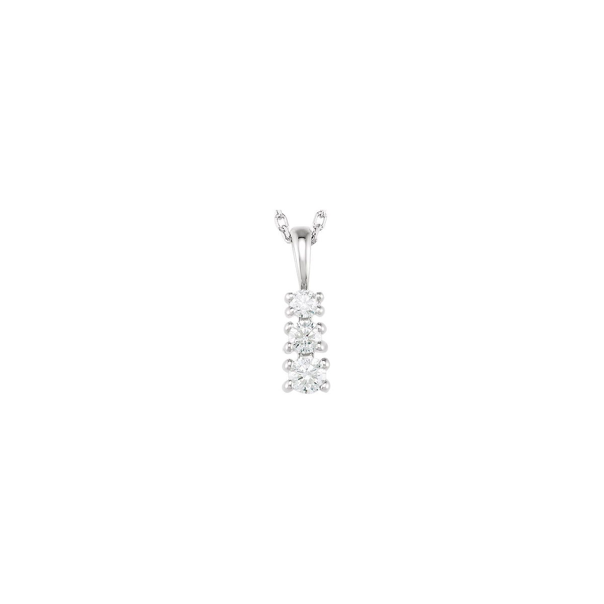 Natural Diamond Graduated Necklace or Pendant