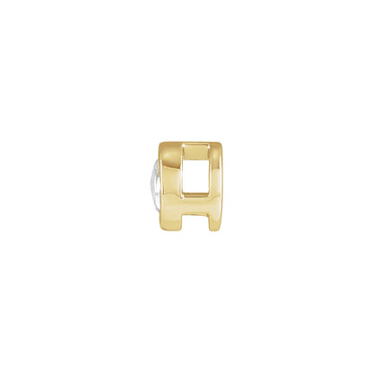 Natural Diamond Round Bezel-Set Pendant
