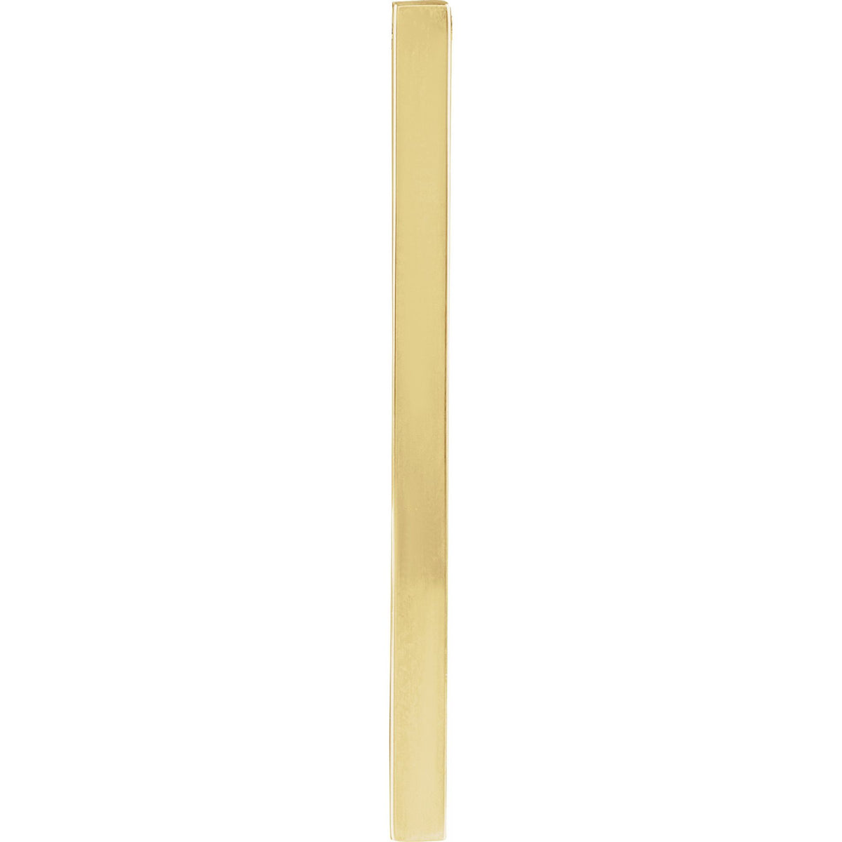 Engravable Four-Sided Bar Pendant
