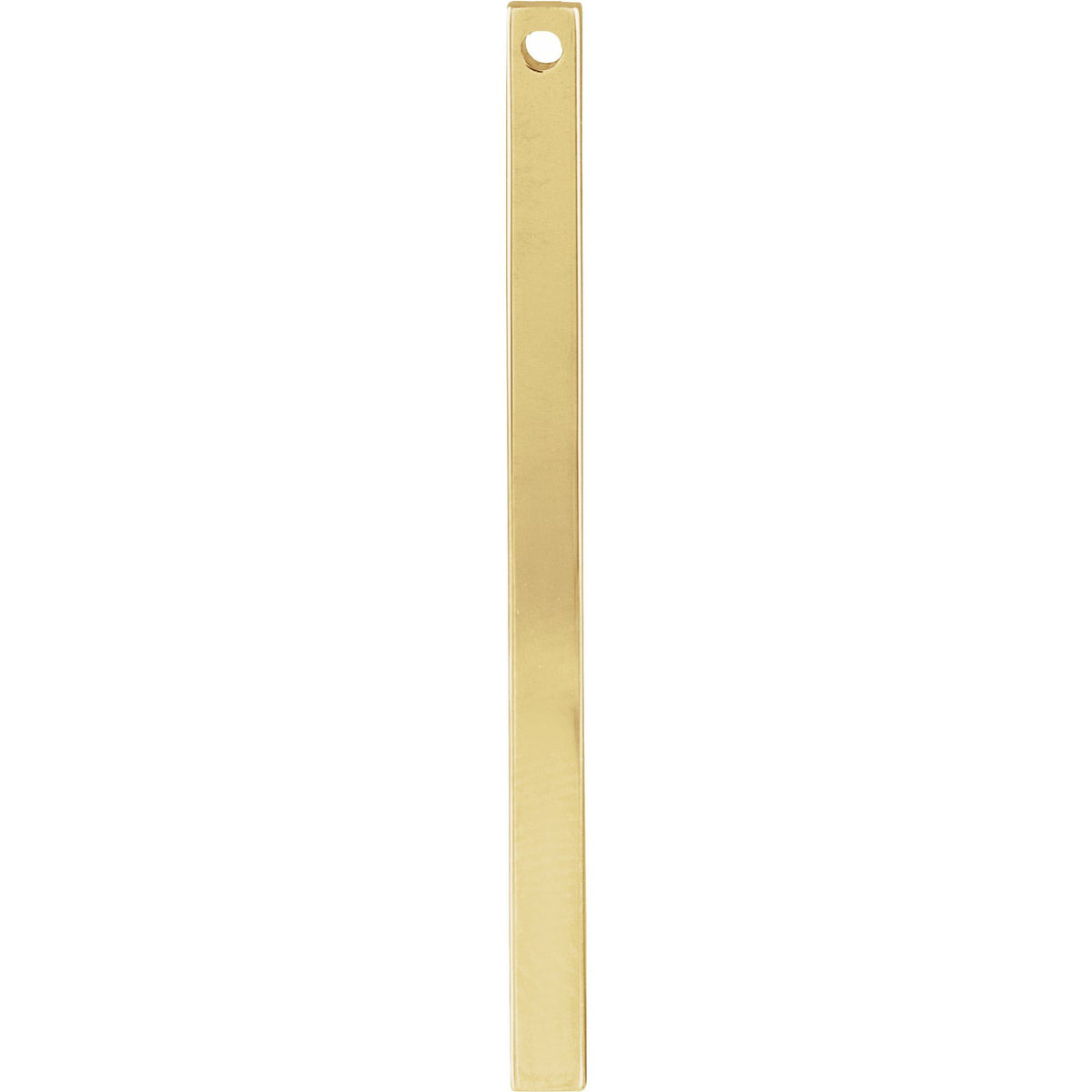 Engravable Four-Sided Bar Pendant