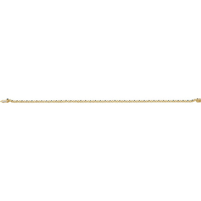 Natural Blue Sapphire & 5/8 CTW Natural Diamond Line 7 1/4" Bracelet