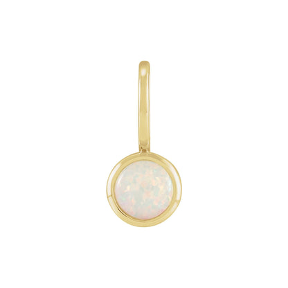 Natural White Opal Charm/Pendant