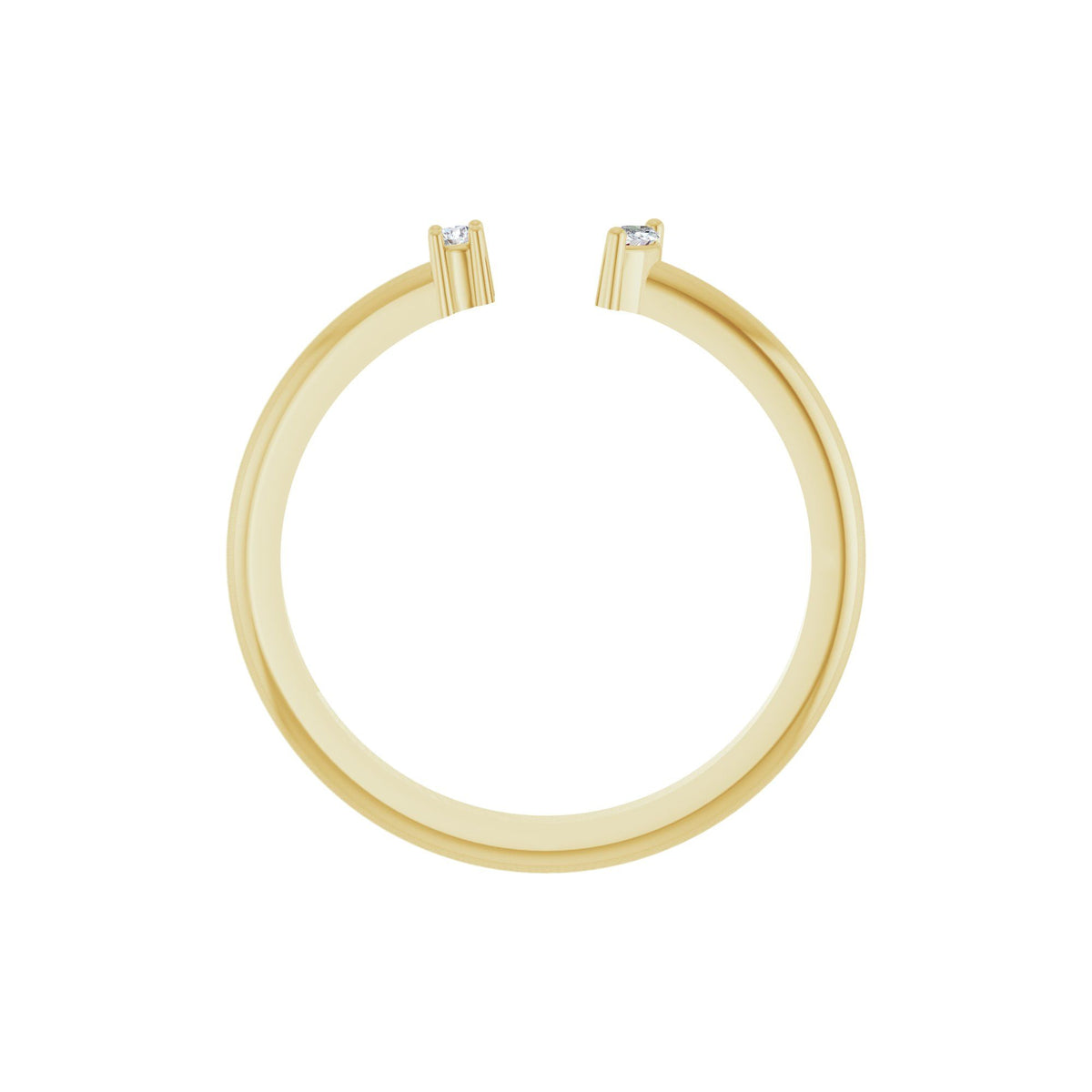 .04 CTW Natural Diamond Negative Space Ring
