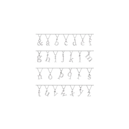 Lowercase Initial 16" Necklace