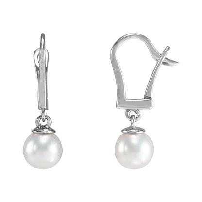 Cultured White Freshwater Pearl Earrings