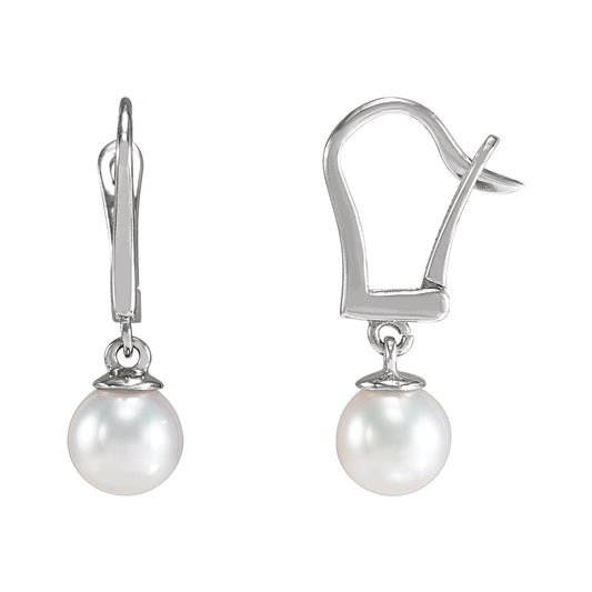 Cultured White Freshwater Pearl Earrings