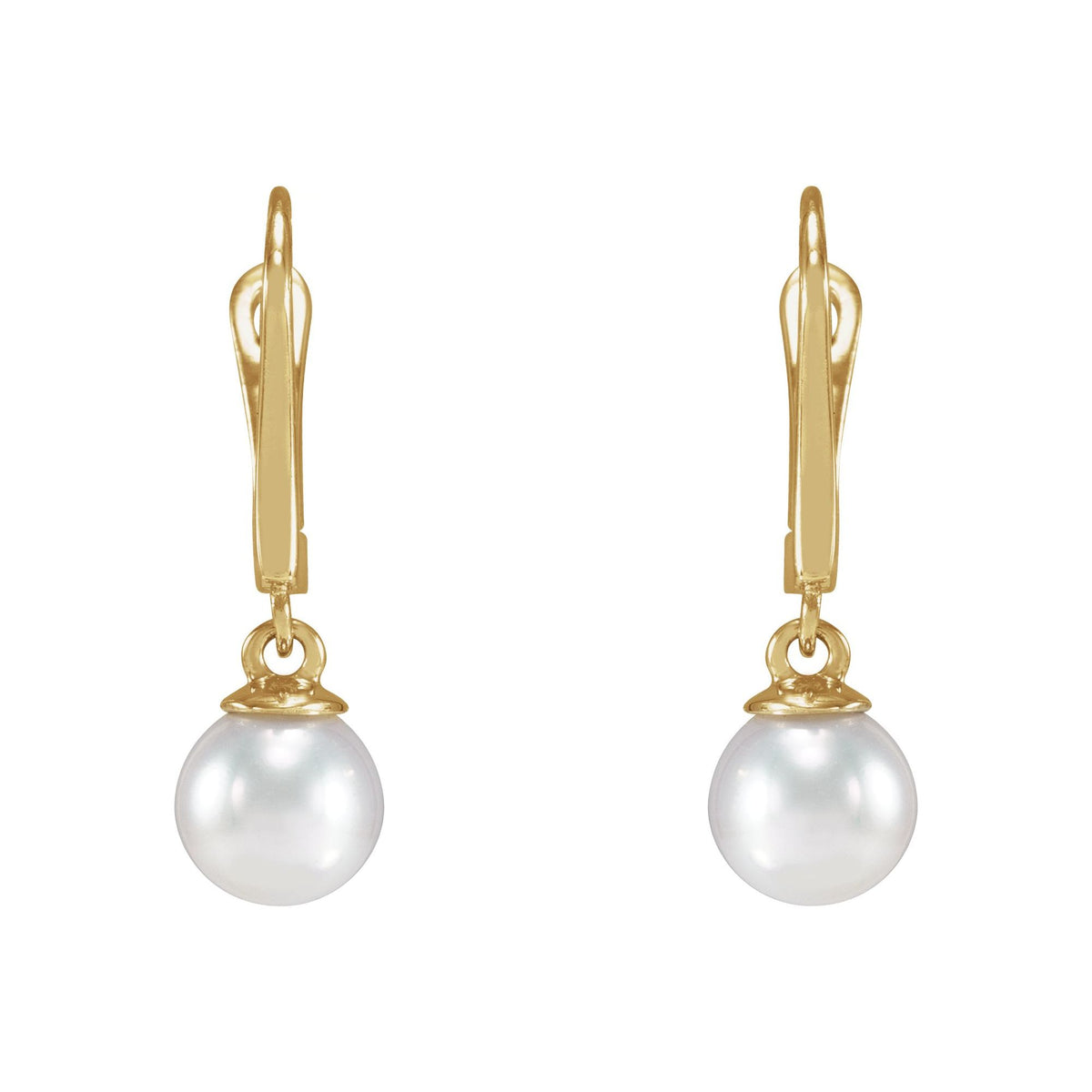 Cultured White Freshwater Pearl Earrings