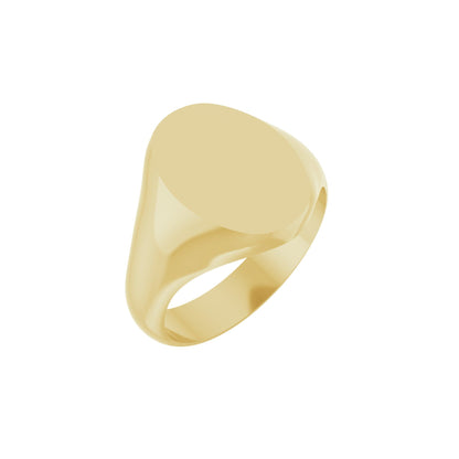 Oval Signet Ring (9 x 7〜14 x 10mm)