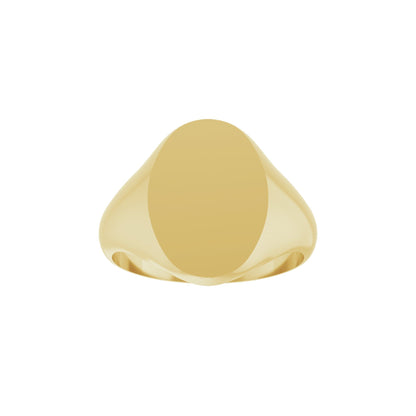 Oval Signet Ring (9 x 7〜14 x 10mm)