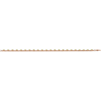 Natural Peridot 7 1/4" Line Bracelet