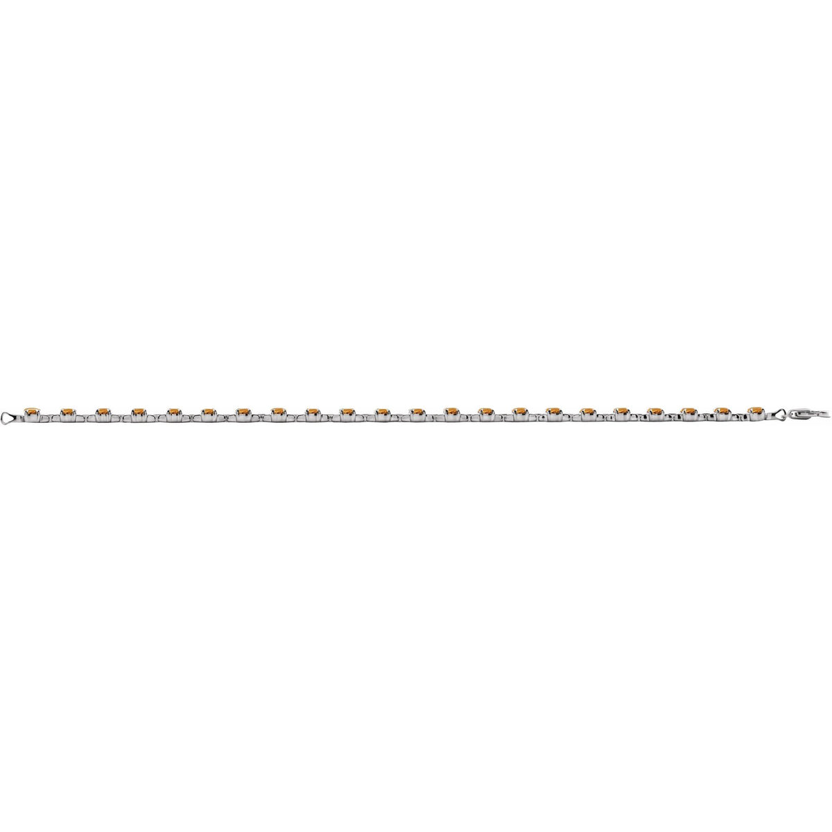 Natural Citrine 7 1/4" Line Bracelet