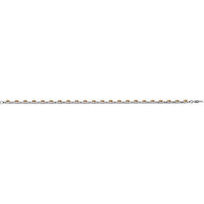Natural Citrine 7 1/4" Line Bracelet