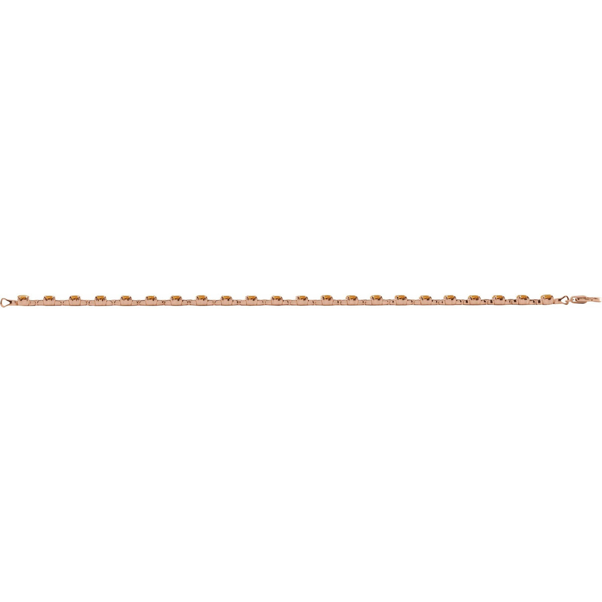 Natural Citrine 7 1/4" Line Bracelet
