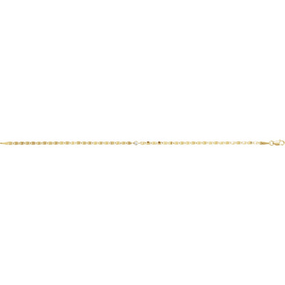 Natural Diamond Accented Link Bracelet