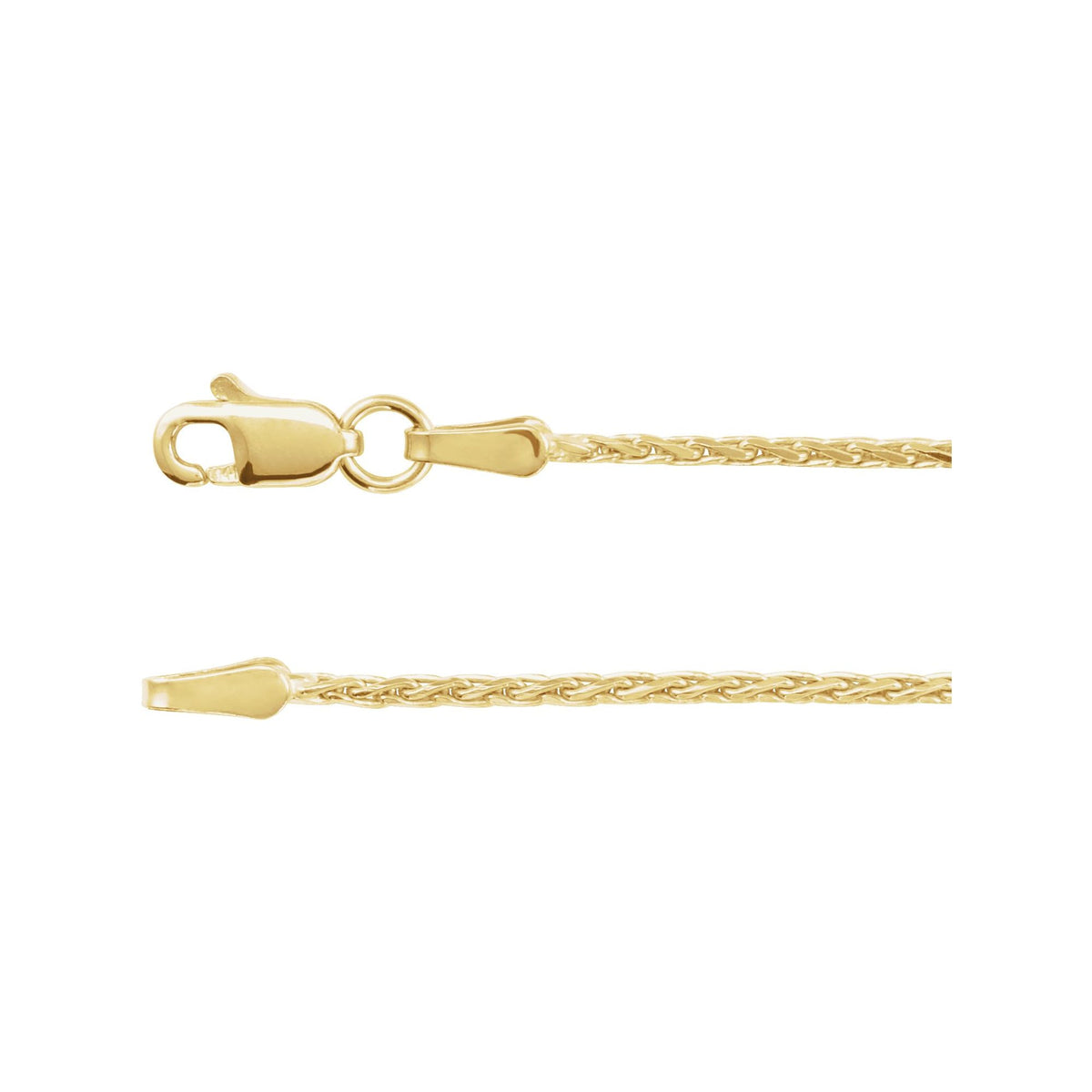 Diamond-Cut Wheat Chain 1.5mm
