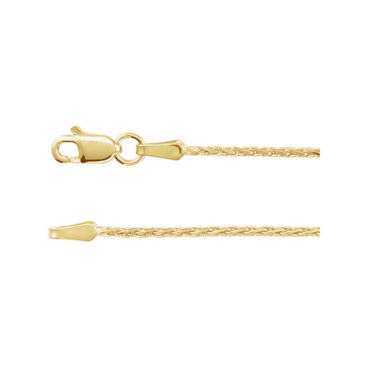 Diamond-Cut Wheat Chain 1.5mm
