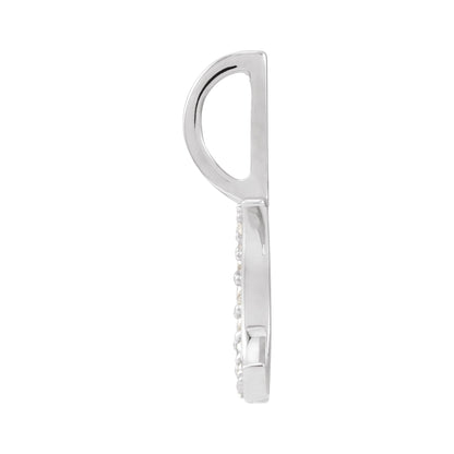 Natural Diamond Crescent Moon Charm/Pendant