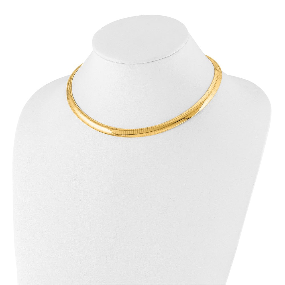 8mm Lightweight Domed Omega Necklace