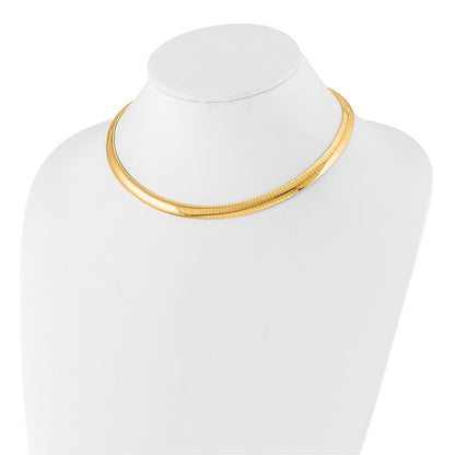 8mm Lightweight Domed Omega Necklace