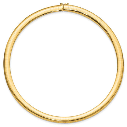 8mm Lightweight Domed Omega Necklace