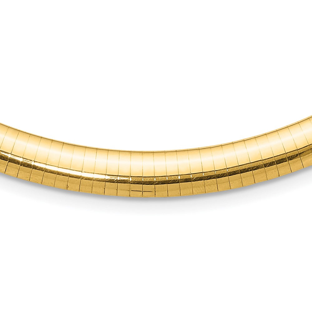 8mm Lightweight Domed Omega Necklace