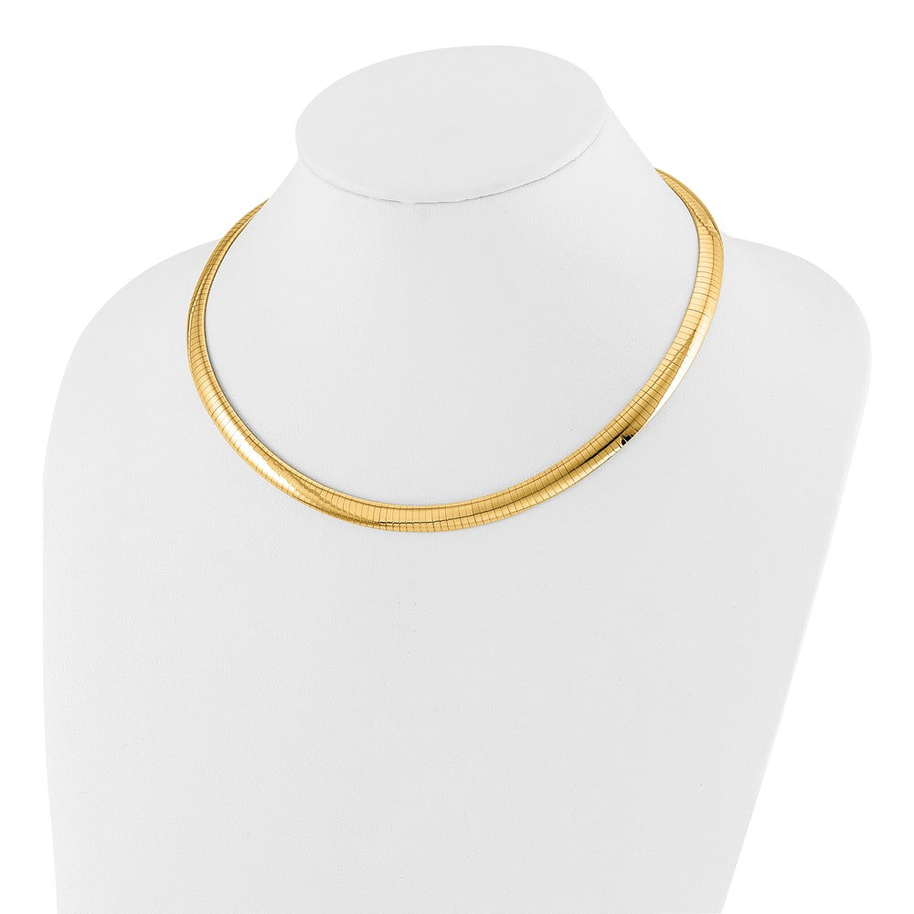 8mm Lightweight Domed Omega Necklace