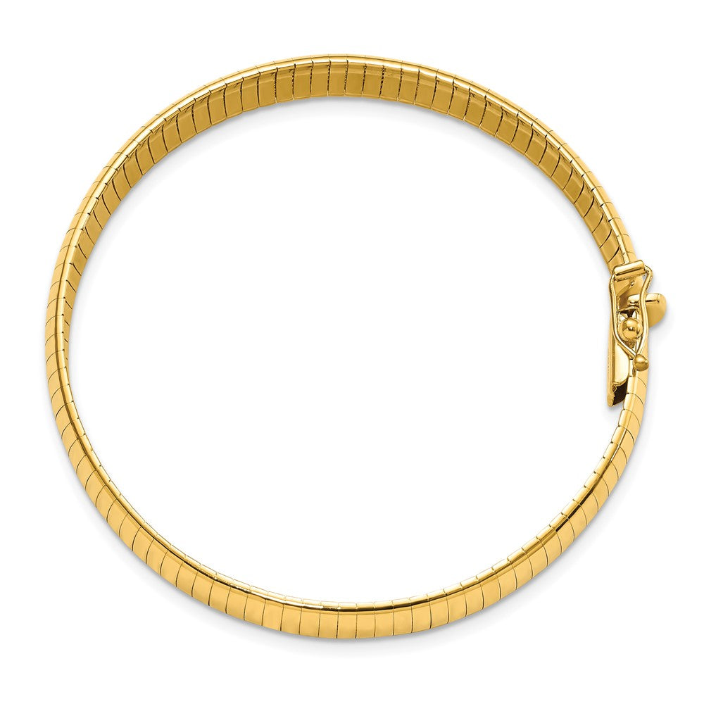8mm Lightweight Domed Omega Bracelet 7"