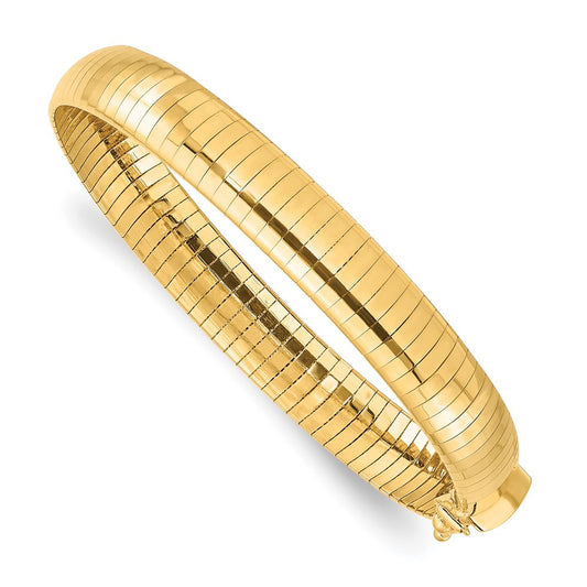 8mm Lightweight Domed Omega Bracelet 7"