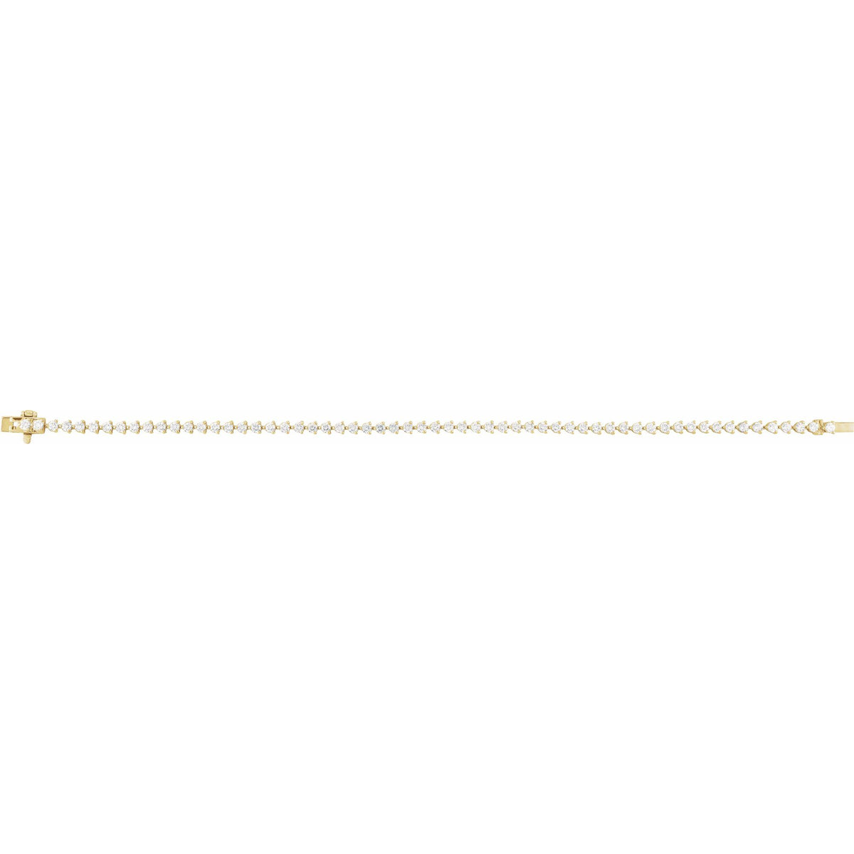3 CTW Natural Diamond 7 1/4" Line Bracelet