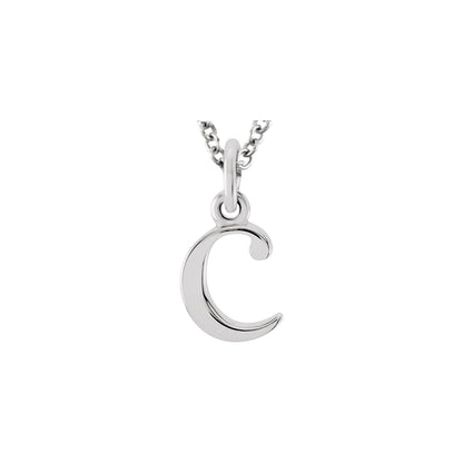 Lowercase Initial 16" Necklace