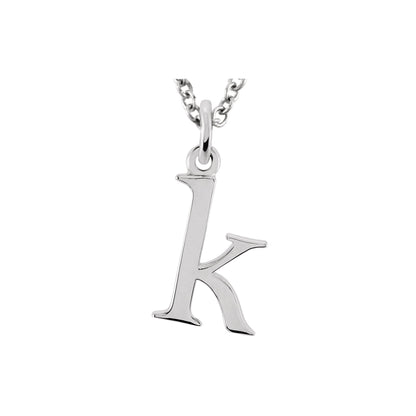 Lowercase Initial 16" Necklace