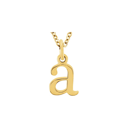 Lowercase Initial 16" Necklace